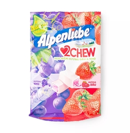 ALPENLIEBE 2 CHEW Жев. конфеты Микс со вкусом клубники и винограда, 84 гр 712527