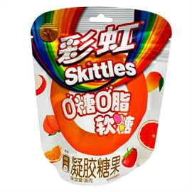 Skittles zero sugar color fruit жевательные конфеты 36 гр 118862