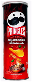 Pringles Hot & spicy Grilled Squid Чипсы Острый кальмар 102гр 121886