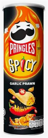 Pringles Hot & spicy Garlic Prawn Чипсы Острая креветка 102гр 121885