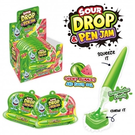 {{photo.Alt || photo.Description || 'Johny Bee Watermelon Sour drop pen jam Жидкая конфета-гель и мармелад 55 гр'}}