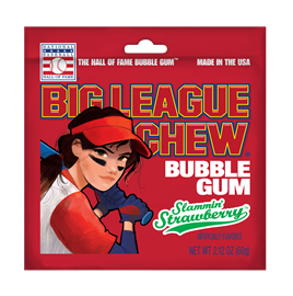{{photo.Alt || photo.Description || 'Big League Chew Strawberry пакетированная американская жвачка клубника 60 гр'}}