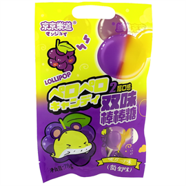 {{photo.Alt || photo.Description || 'GuandongLefen lolli Pop Конфета леденцовая на палочке с двойным вкусом винограда 78г'}}