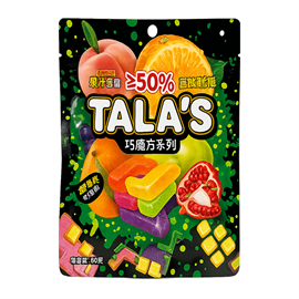 {{photo.Alt || photo.Description || 'Tala's Magic Cube мармелад с фрукт.соком в кислой посыпке Микс фруктов 60г'}}