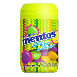 {{photo.Alt || photo.Description || 'Mentos Sour Mix Bottle Жев. конфеты Кислая смесь 120г'}}