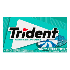 {{photo.Alt || photo.Description || 'Trident Minty Sweet Twist жев. резинка сладкая мята 14 стиков 27 гр.'}}