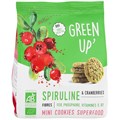 Green Up Мини печенье сдобное органическое со спирулиной и клюквой 120 гр - фото 38477