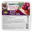 HAPPY FARM Желе фруктовое со вкусом Винограда с кусочками кокоса и конняку 105 гр - фото 38566