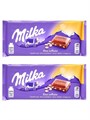 Milka Crispy Rice Soffiato шоколад молочный с арахисом 100 гр - фото 38578