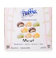 Bubbies Mochi Ice Creame моти-мороженое ассорти шоколадный кокос, зеленый чай, маракуйя, манго 106147 - фото 40277