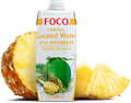 FOCO Coconut Water With Pineapple кокосовая вода с ананасом 330 мл 108186 - фото 40909