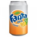 Fanta Orange Zero напиток газированный со вкусом апельсина без сахара 330 мл 00-00000249 - фото 41835