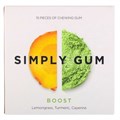 Simply Gum Natural Boost натуральная жвачка со вкусом  куркумы, лемонграсса и красного перца - фото 42642