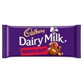 Cadbury Dairy Milk Fruit and Nut молочный шоколад с изюмом миндалем 120 гр - фото 43110
