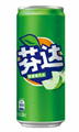 Fanta газированный напиток зелёное яблоко 330 мл Китай, ж/б - фото 44642